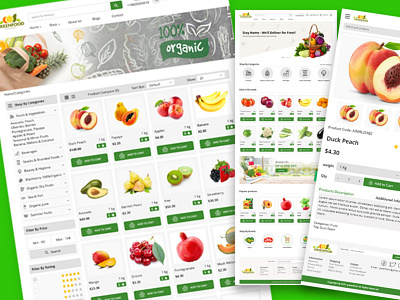 Grocery website UI Design