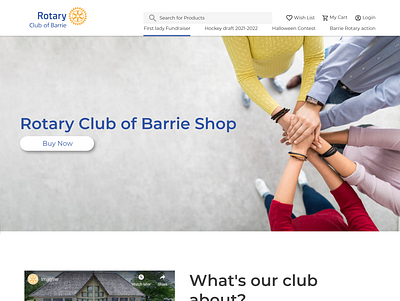 Club Home Page adobe xd design e commerce u ui ui design ui template