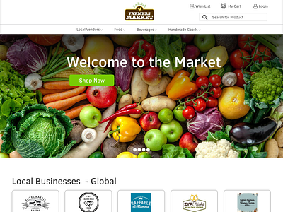 Grocery Market Home page