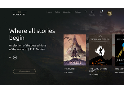 BookCity - online book store book books literature store ui uiux web web design webdesign