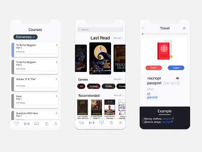 LinguaApp app figma figmadesign interface mobile ui ux