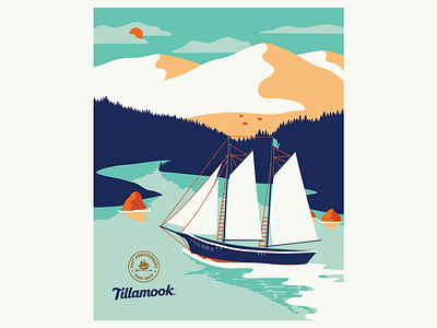 Tillamook Poster Illustration