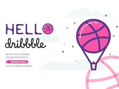 Hello Dribbble ! creative design design drawtheme dribbble dribbble best shot hellodribble