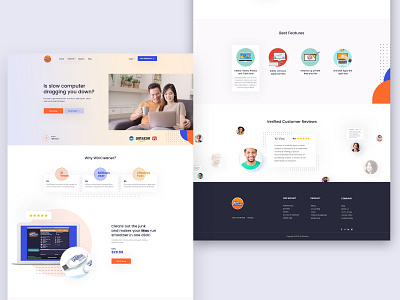 PSD to HTML App Landing Page