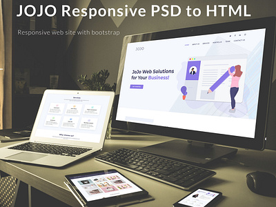 JOJO Responsive PSD to HTML