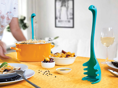 PAPA NESSIE \ Pasta Spoon design lake legendary loch ness nessie ototo papa papa nessie pasta spaghetti