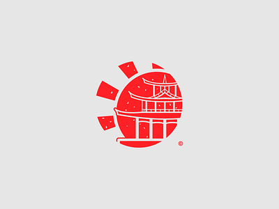 Japanese Pagoda Icon/Logo Conept branding design flat icon japan japanese logo pagoda vector
