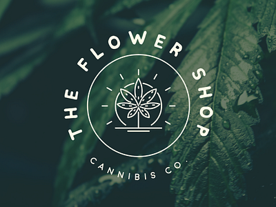 The Flower Shop Dispensary Logo Concept