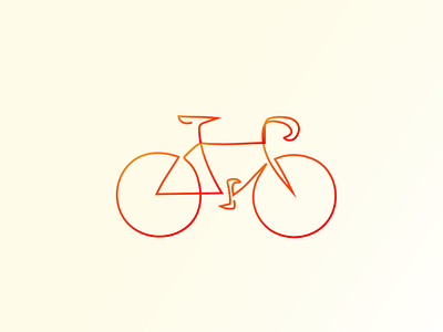 Bici bicicleta bike bike logo design drawing illustrator logo oneline