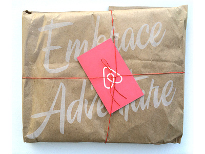 Embrace the Adventure gift packaging silkscreen