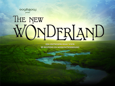 The New Wonderland graphic design illustration intro page webdesign