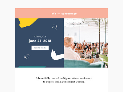 women's conference website design layout typogaphy ui web webdeisgn