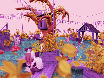 Power Tree Promo 3d animation branding colourful festival logo motiongraphics promo