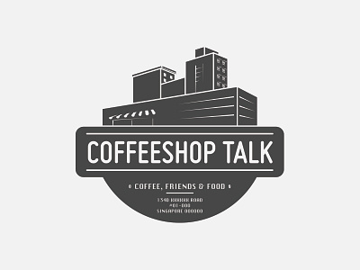 Coffeeshop Talk: Logo design #3 cafe coffee conversation hipster logo talk