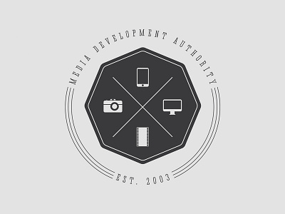 Hipster logo: Media Development Authority