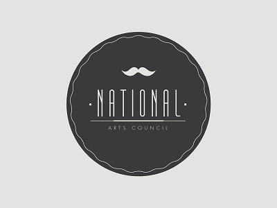 Hipster logo: National Arts Council arts council government hipster logo nac singapore