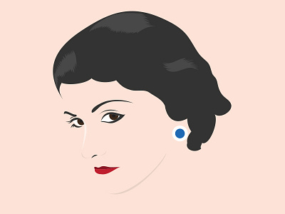 Coco Chanel chanel coco illustration minimalist vector