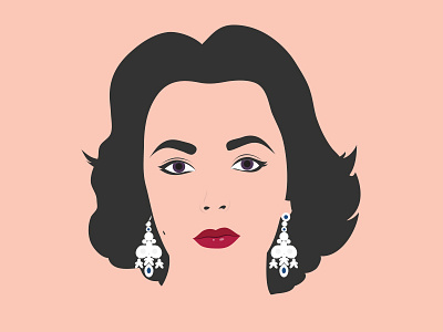 Elizabeth Taylor elizabeth illustration minimalist taylor vector