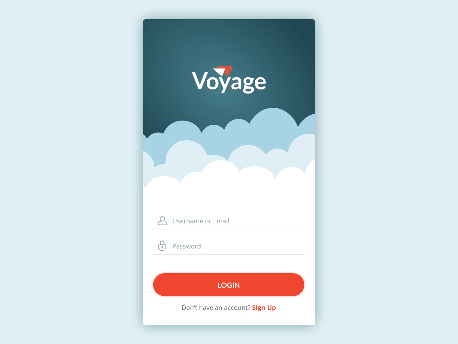 Voyage Login 2d animation animation app branding design flat graphic illustration interaction login logo mobile product design sketch ui uiux user interface ux vector