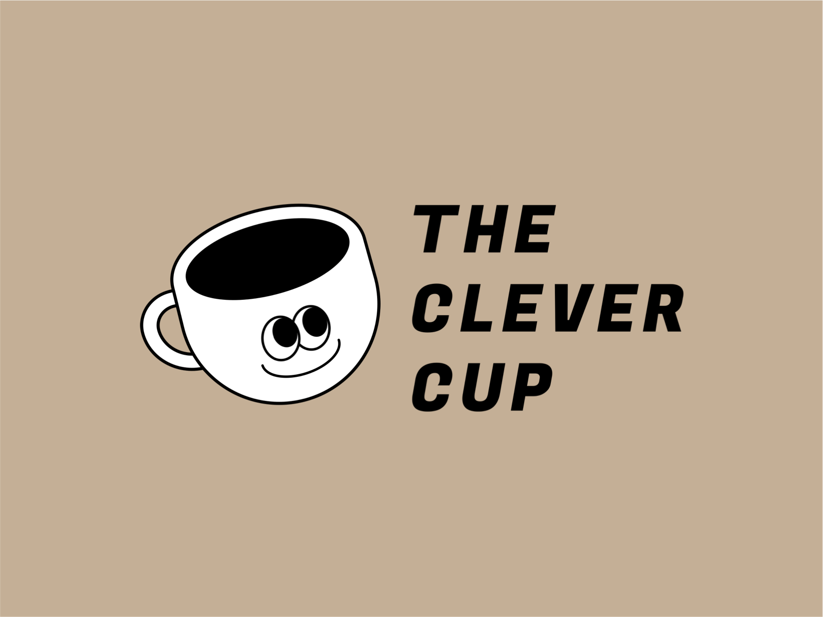 The Clever Cup - Daily Logo Challenge: Day 6 - Coffee Shop 2d animation animation branding challenge coffee coffee cup cup daily dailylogochallenge design flat graphic illustration logo logo design mascot vector visual identity