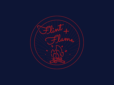 Flint & Flame - Daily Logo Challenge: Day 10 - Flame Logo 2d animation animation bbq branding challenge daily dailylogochallenge design fire flame flat graphic illustration line line art logo logo design logodesign stamp vector