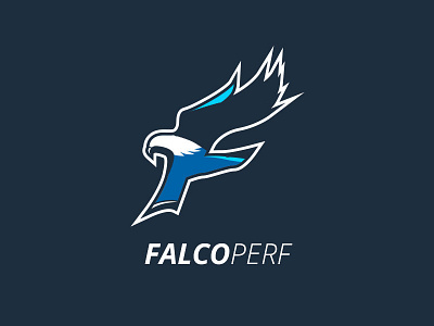 Falco Perf Logo bird falco falcon logo perf performance testing vecto