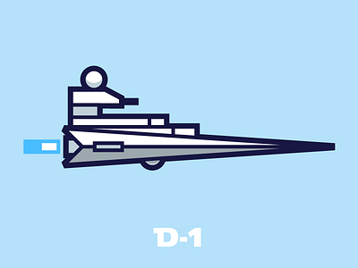Let it flow... D-1 destroyer empire force icon outline space spaceship star star wars wars