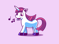 singing unicorn