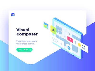 Visual Composer - Wordpress admin drag and drop interface ui visual composer web website wordpress