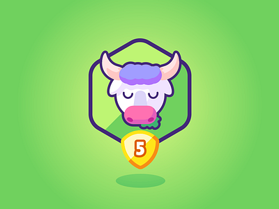 Cow Avatar animal app avatar cow farm icon icons illustration kids vector