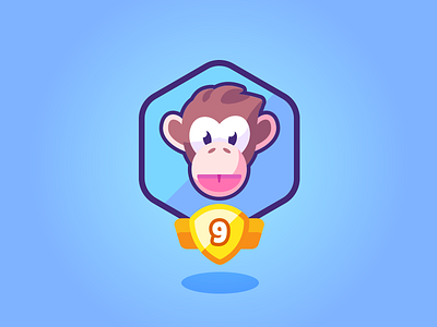 Monkey Avatar app avatar icon icons illustration kids monkey vector