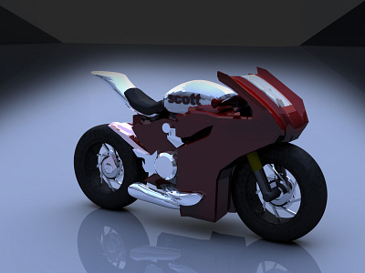 Basic Low Poly Street Bike