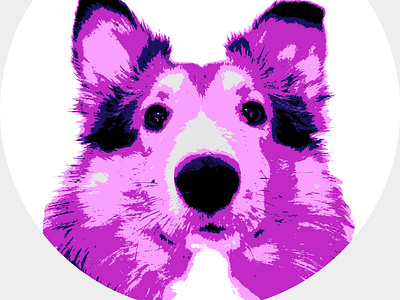 Oliver Stickers! art cool cute design dog dope famous fluffy furry graphic mug mugshot oliver purple shades sheepdog sheltie shetland sticker supji