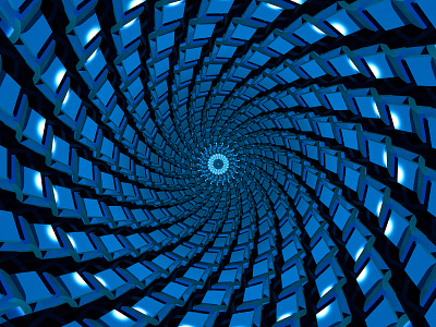 Blue Vortex 3d 3d art 3d artist 3d concept 3dartist 3dmodeling amazing architecture art background blue concept dark design dmt dope render supji trippy wallpaper