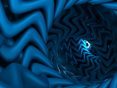 Blues 3d 3dmodeling blue blues concept dark design loops render squiggles supji trippy tunnel