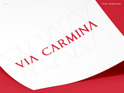 Via Carmina Type Design brand identity design branding custom typography design identity lettering logo logomark logotype type design typogaphy