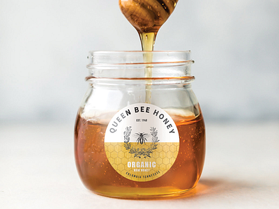 Queen Bee Mock-up honeylogo