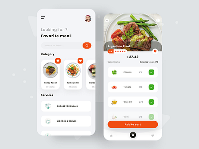 Restaurant  & Delivery App UX/UI