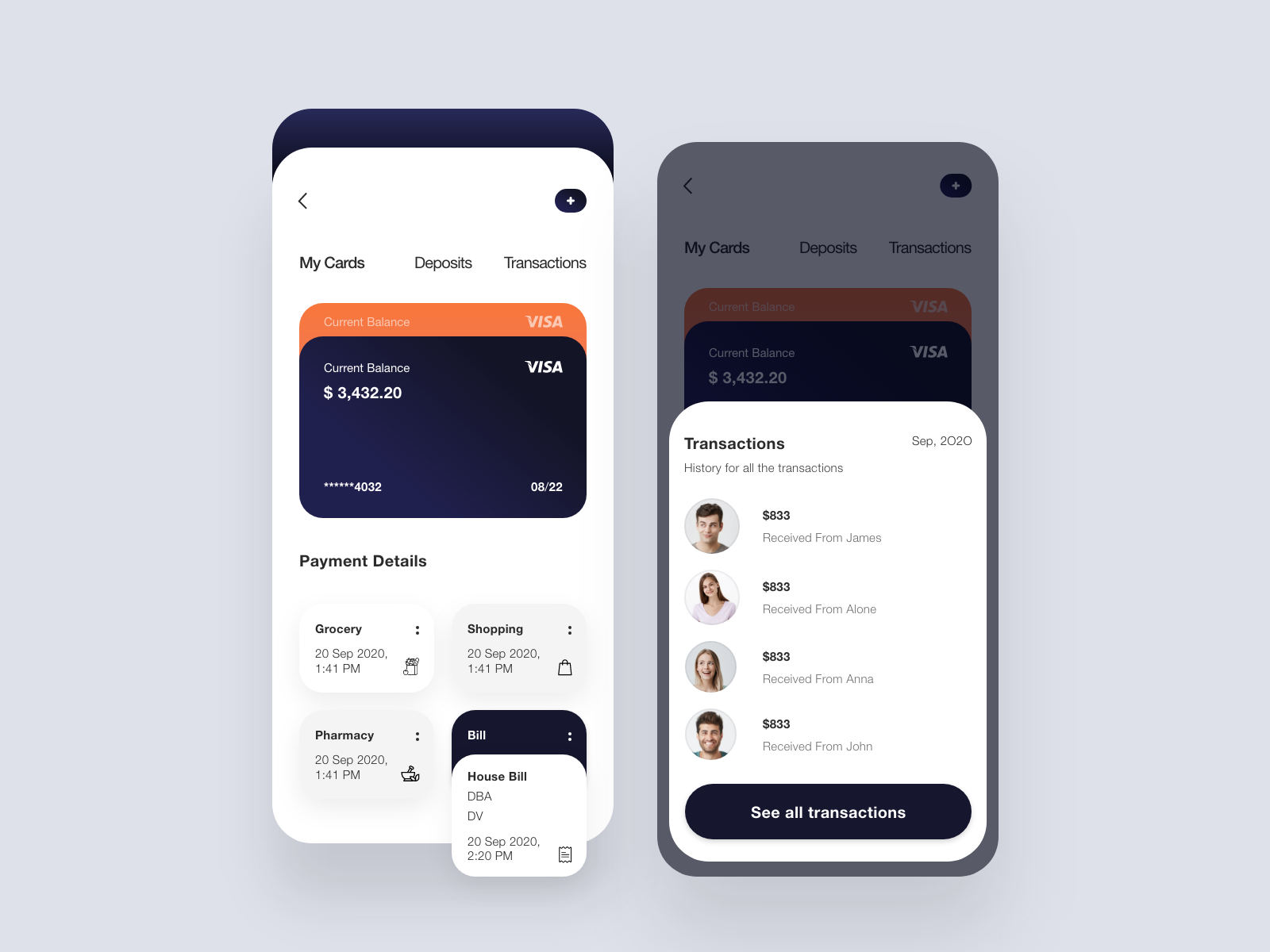 Banking App Concept by IKAKO® on Dribbble