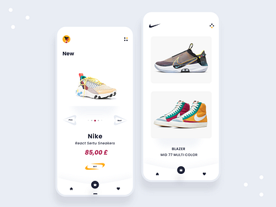 Nike E-commecre UX/ UI Concept cart clean design e comerce e commerce app ecommerce ecommerce app ecommerce design ecommerce shop identity nike shopping app talavadze trending ui ux wishlist