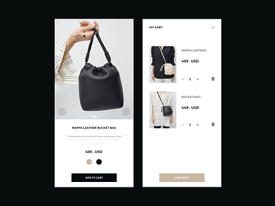 E - Commerce Minimal Concept branding cart checkout clean design ecommerce ecommerce design identity minimal minimalism minimalist minimalistic mobile shopping shopping cart talavadze ui ux