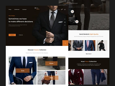 E commerce - Classics Menswear - Ux/Ui branding cart classics clean darkui design e commere ecommerce menswear minimal minimalism minimalistic shop talavadze trendy ui ux