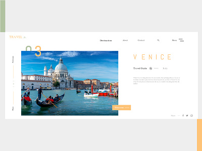 Travels Main branding design identity illustration typography ui ux web website