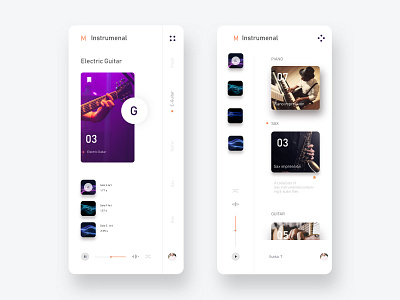 Music -Instrumental appi app design icon identity logo minimal photography talavadze typography ui ux web