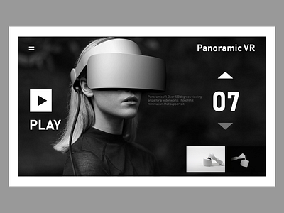 Panoramic VR branding clean design identity panoramic vr photoshop talavadze typography ui ux virtual reality vray web website
