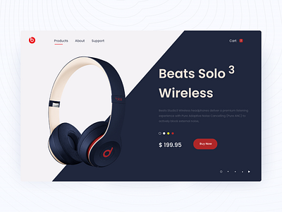 Sound Product Shop UI beats beats by dre clean design talavadze ui ux web web design webdesign website website design