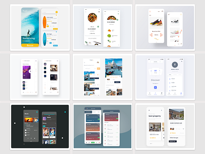 Mobile Design 2019 i.t app banking best of best of 2019 branding clean design mobile app design music real estate shop surf talavadze travel ui ux