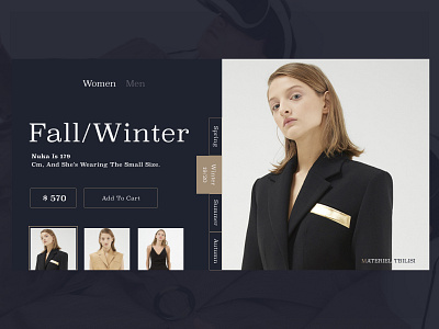 Materiel Fashion - Shop Concept branding clean design ecommerce fashion fashion brand fashion design identity inspiration seasons shop shopping talavadze ui ux web website