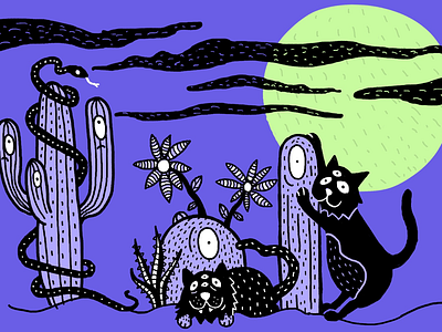 spooky spooky childrensart digitalillustration digitalpainting illustration illustrator kidsart procreateapp
