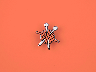 Knitting Enamel Pin enamel pin knitting product design